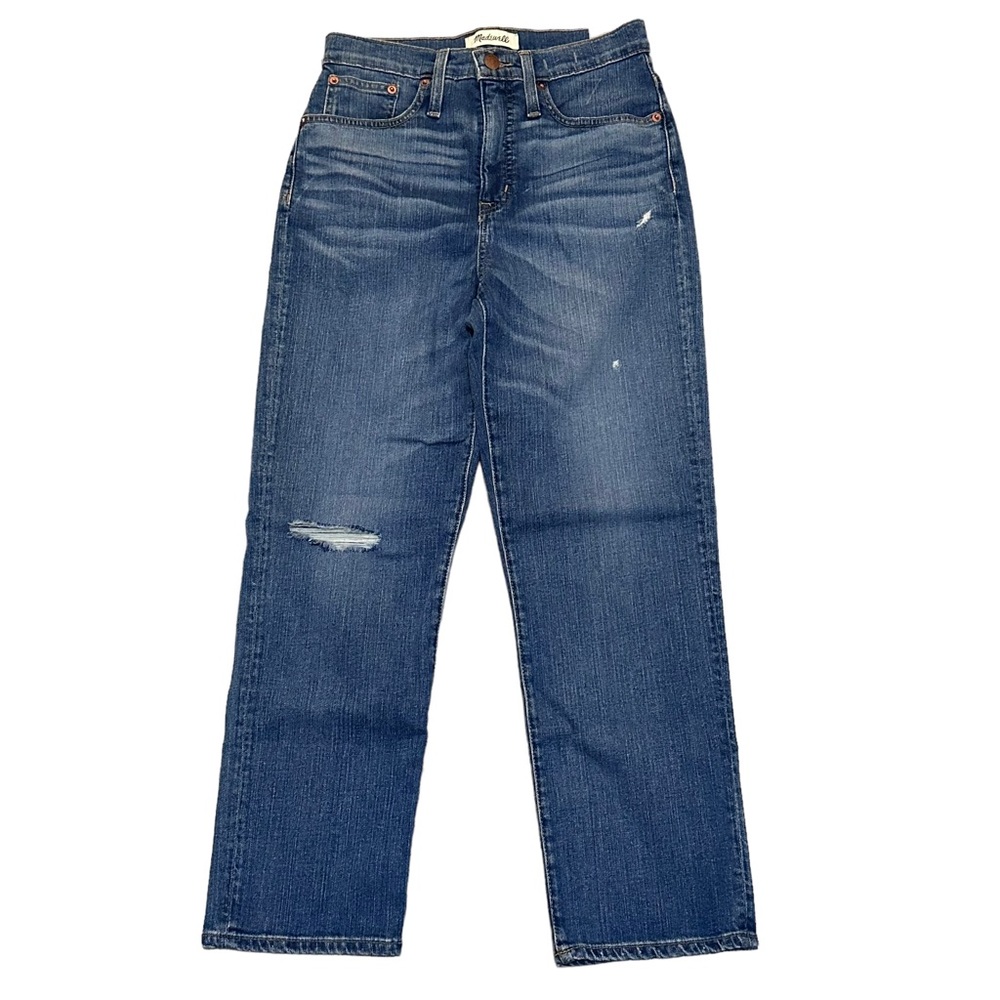 Madewell Jeans Womensโ Size 26 X 26 Classic Straight High Rise Crop NEW